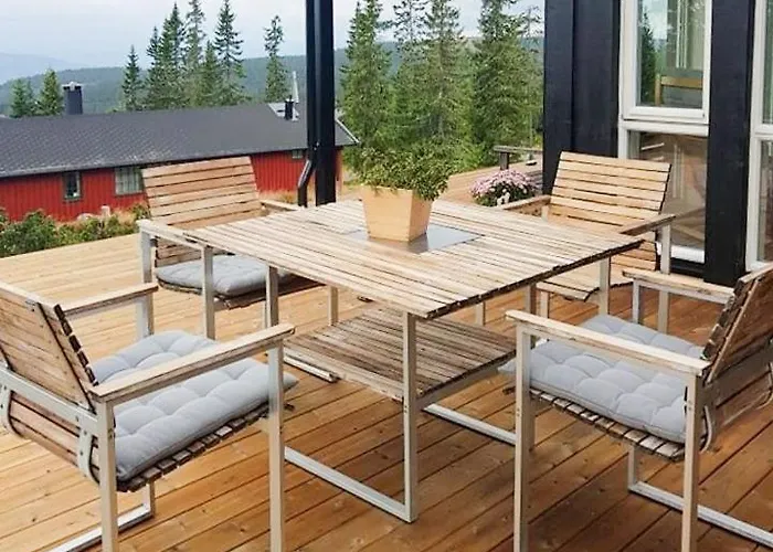 Sunny With Panoramic Views At Prázdninový dům Sjusjoen