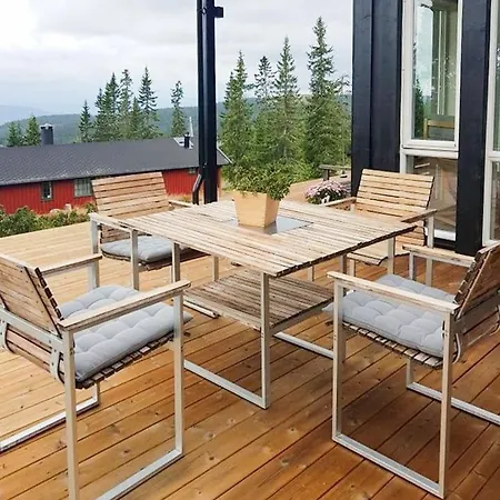 Sunny With Panoramic Views At Ferienhaus Sjusjoen